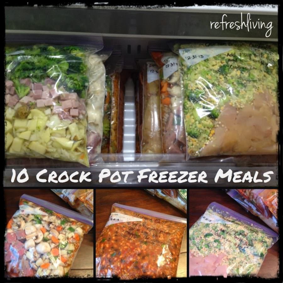 10 Crock Pot Freezer Meals