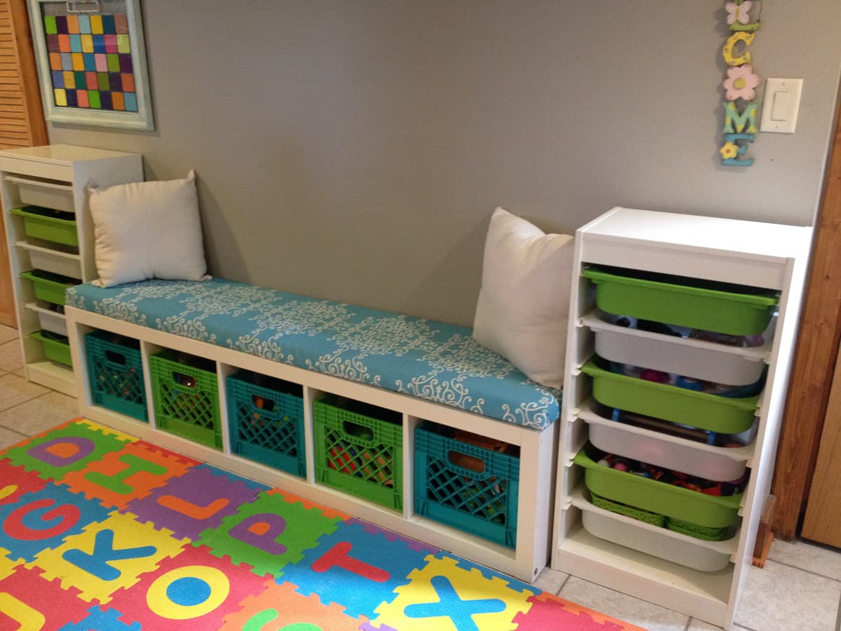 IKEA Shelf Bench