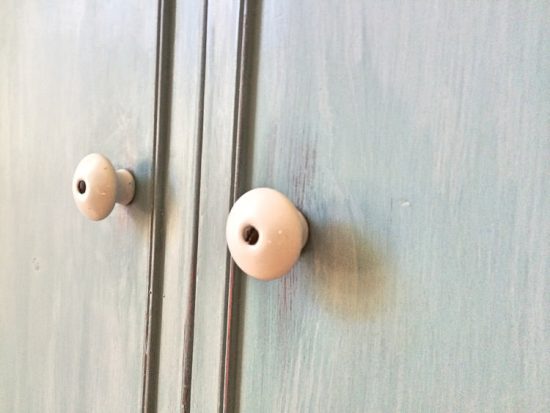 Dresser update with Miss Mustard Seed in Luckett's Green and French Enamel