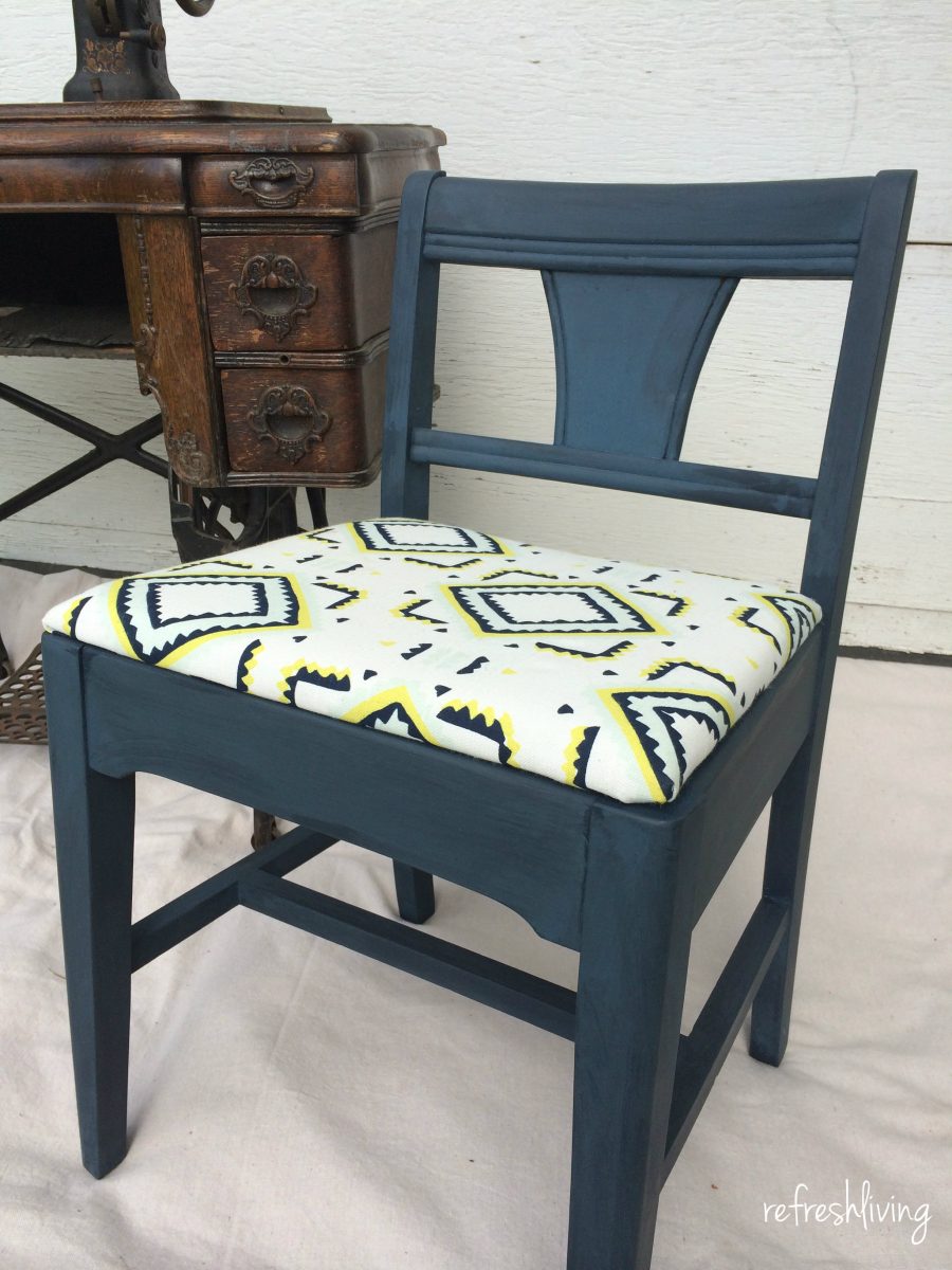Vintage Sewing Chair Gets a Facelift - Refresh Living