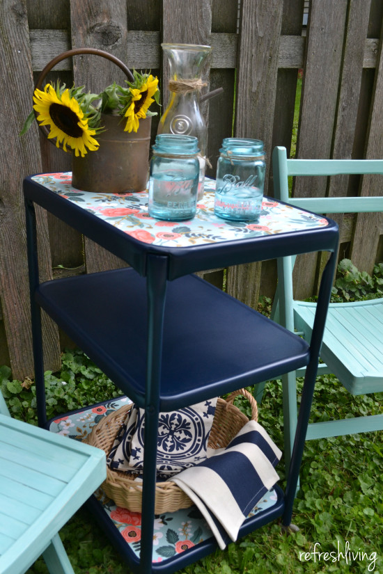 Paper-Lined Vintage Cart