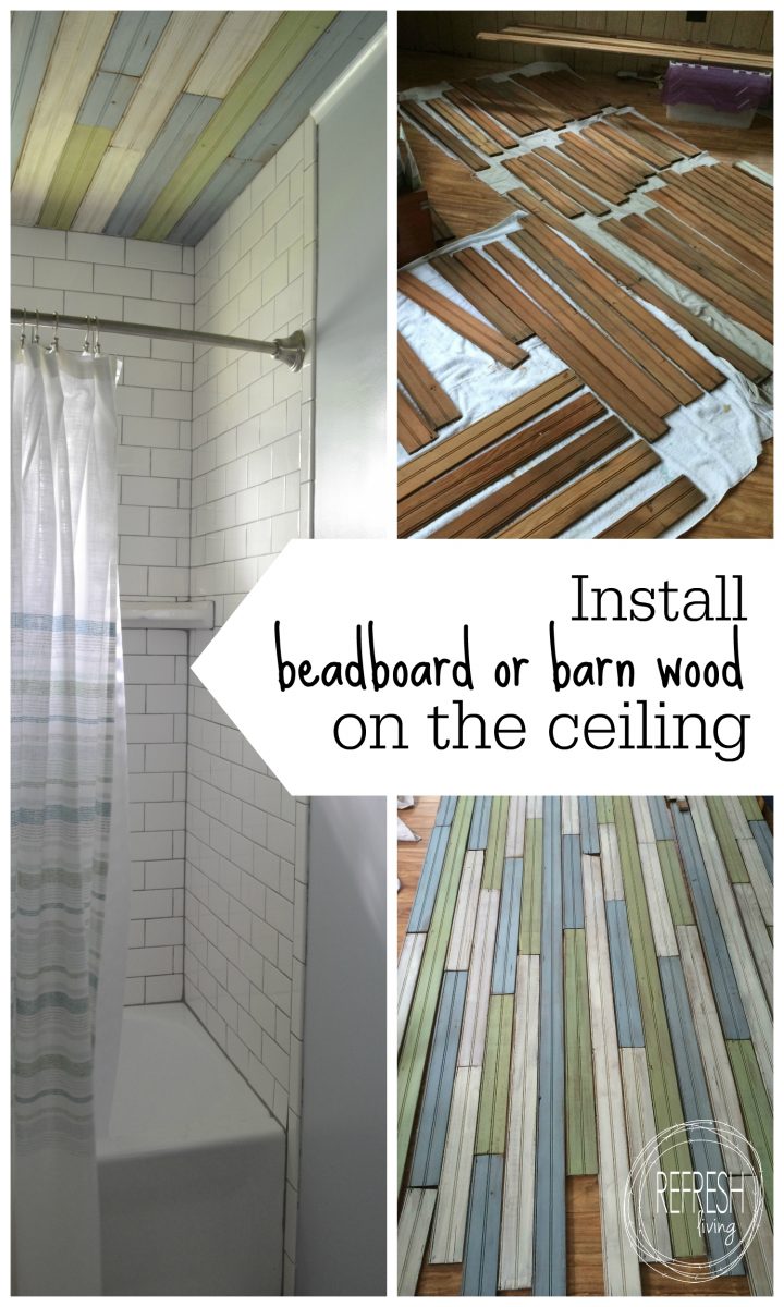 How to Install Beadboard on the Ceiling - Refresh Living