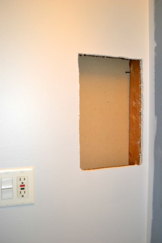 Build A Storage Shelf In The Wall Save Counter Space
