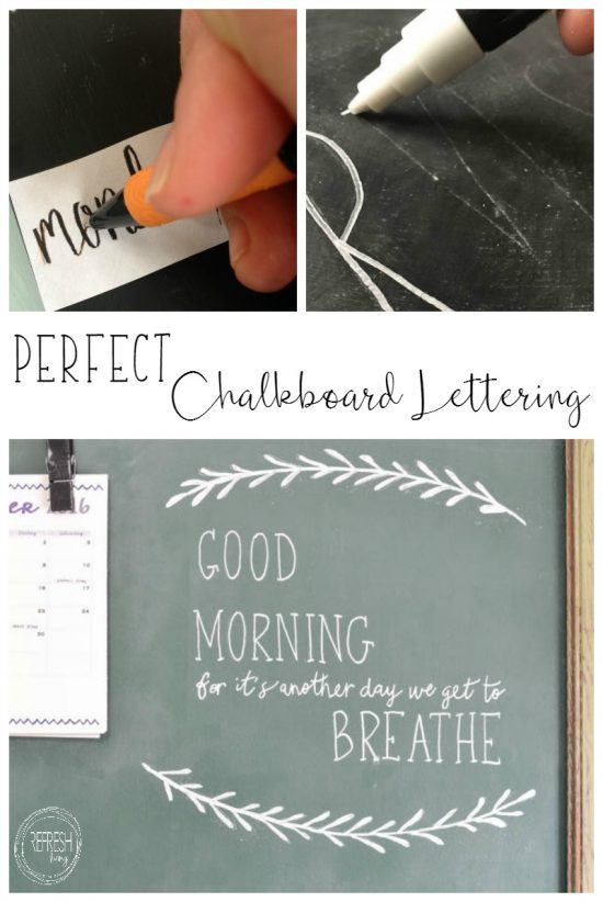 How to write on chalkboard