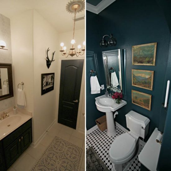 two eclectic powder room makeovers orc-the-aspiring-home