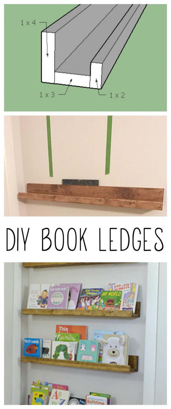 DIY Book Ledges - Easy and Inexpensive Organization ...